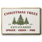 Christmas Farm Sign I - Floater Framed Canvas Print
