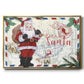 Christmas Par Avion I - Floater Framed Canvas Print