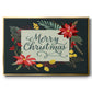 Bright Christmas Night Collection A - Floater Framed Canvas Print