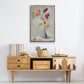 Neoplitan Floral - Floater Framed Canvas Print
