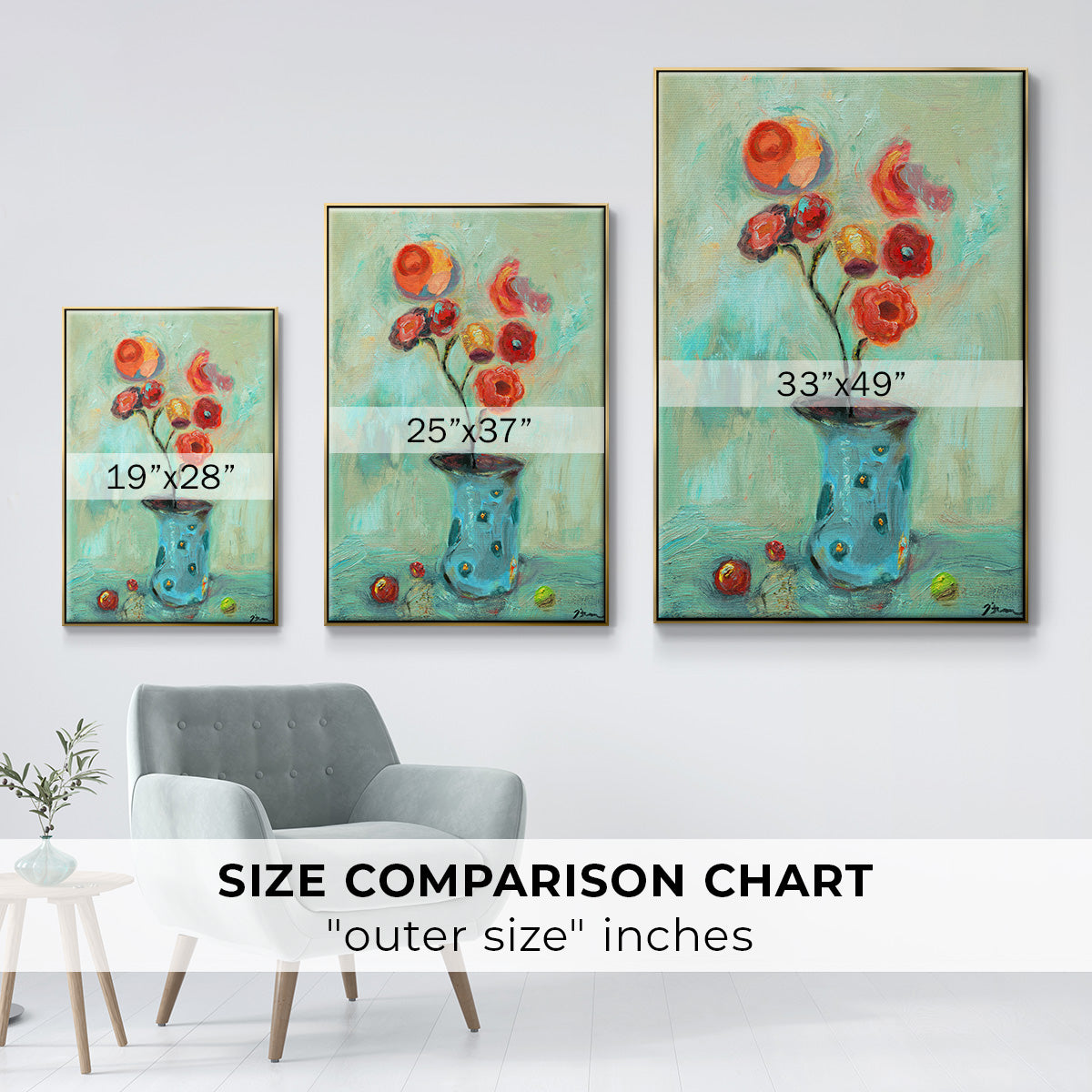 Orange Pop - Floater Framed Canvas Print
