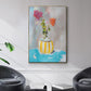 Coin Purse Full of Petals - Floater Framed Canvas Print