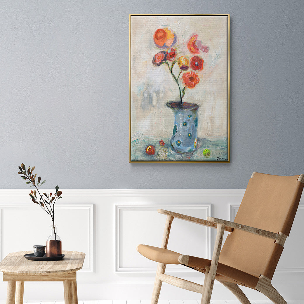 Fruit of Life - Floater Framed Canvas Print