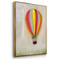 Lucky Hot Air Balloon - Floater Framed Canvas Print