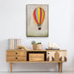 Lucky Hot Air Balloon - Floater Framed Canvas Print