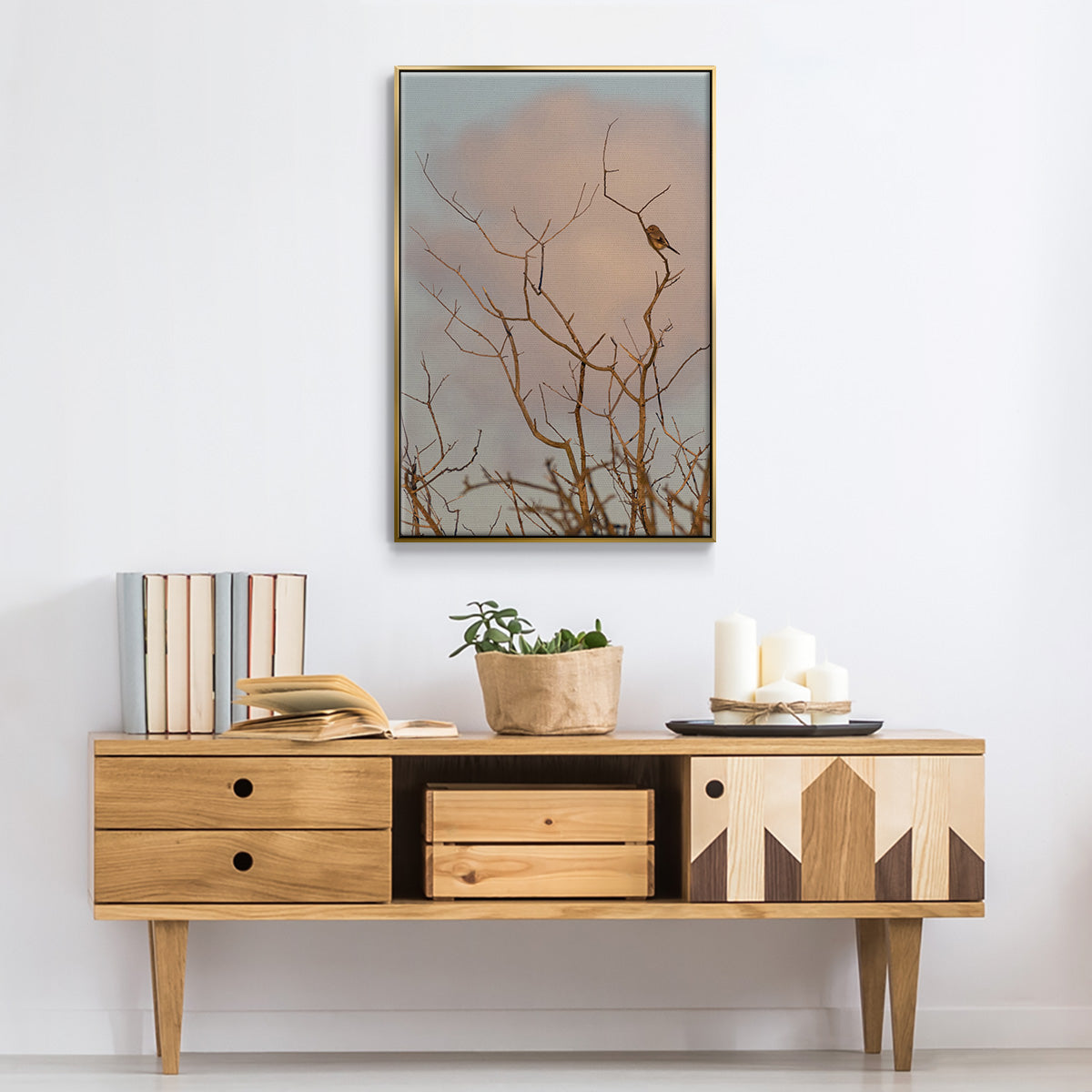 At Dawn - Floater Framed Canvas Print