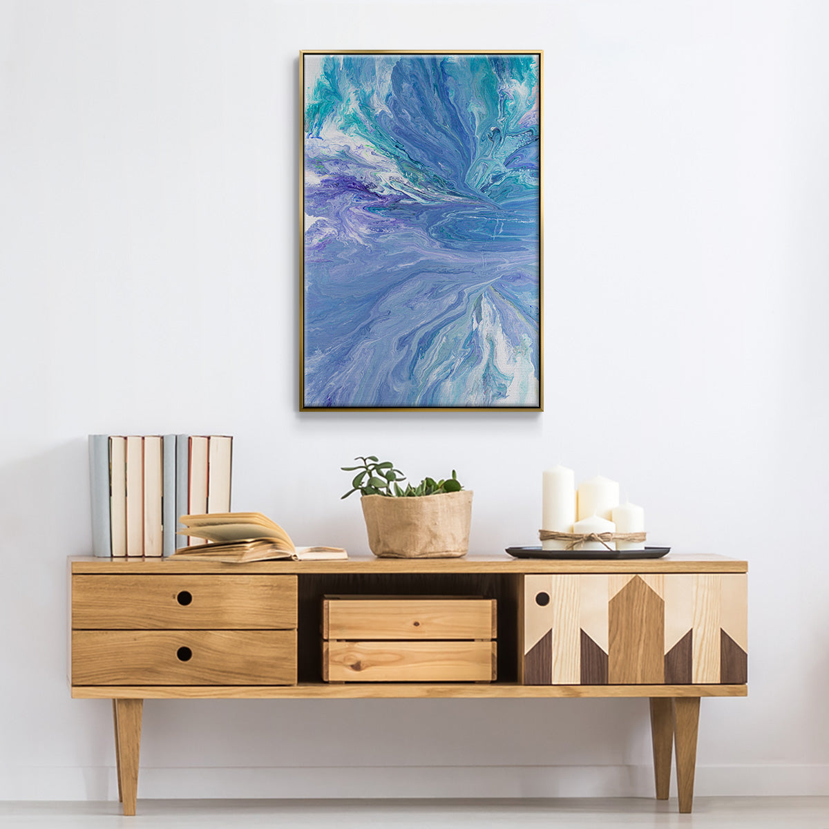 Trying to Focus - Floater Framed Canvas Print
