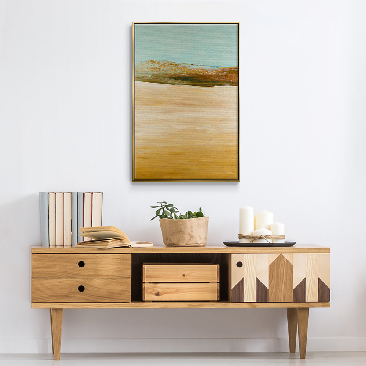 Yesterday's Today - Floater Framed Canvas Print