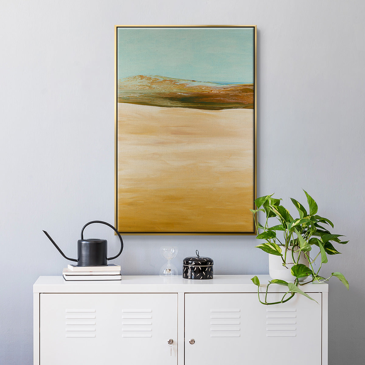 Yesterday's Today - Floater Framed Canvas Print