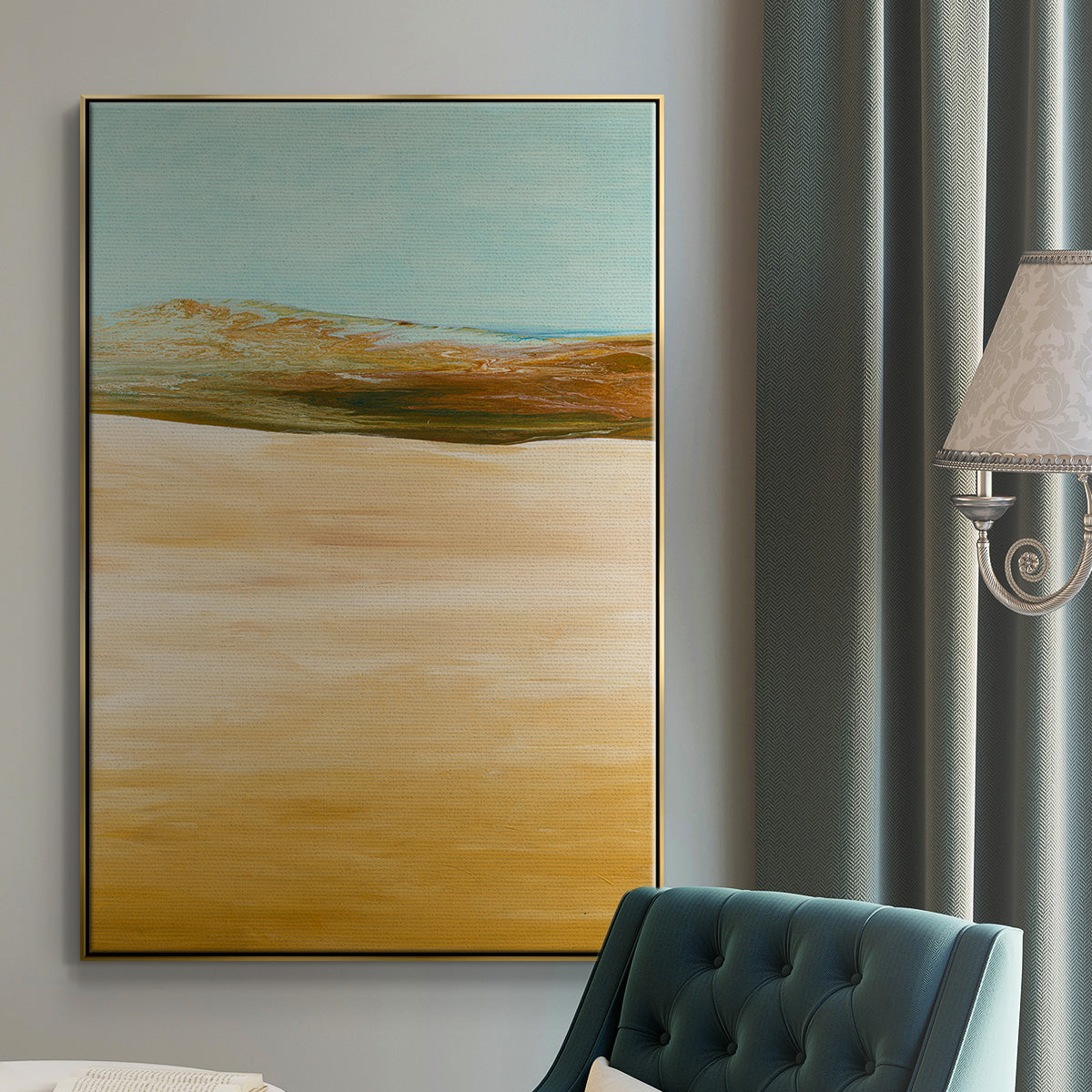 Yesterday's Today - Floater Framed Canvas Print