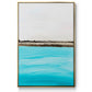 Harmony in Turquiose - Floater Framed Canvas Print