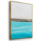 Harmony in Turquiose - Floater Framed Canvas Print