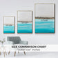 Harmony in Turquiose - Floater Framed Canvas Print