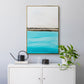 Harmony in Turquiose - Floater Framed Canvas Print
