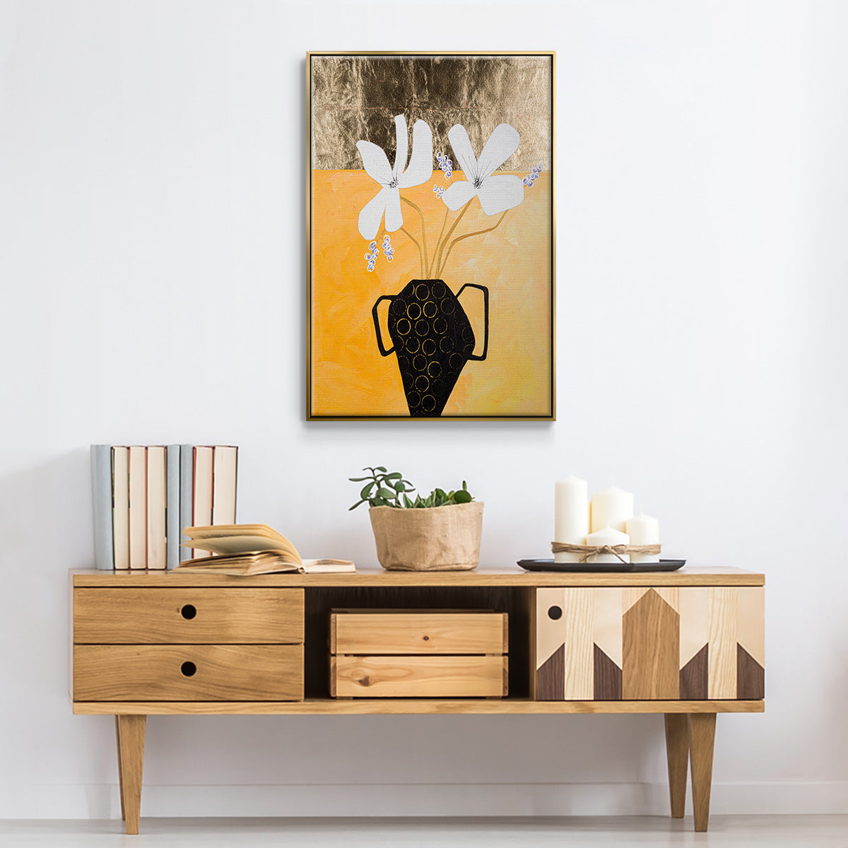 Enjoying the Company We Keep II - Floater Framed Canvas Print