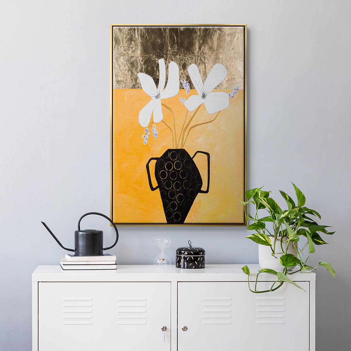 Enjoying the Company We Keep II - Floater Framed Canvas Print