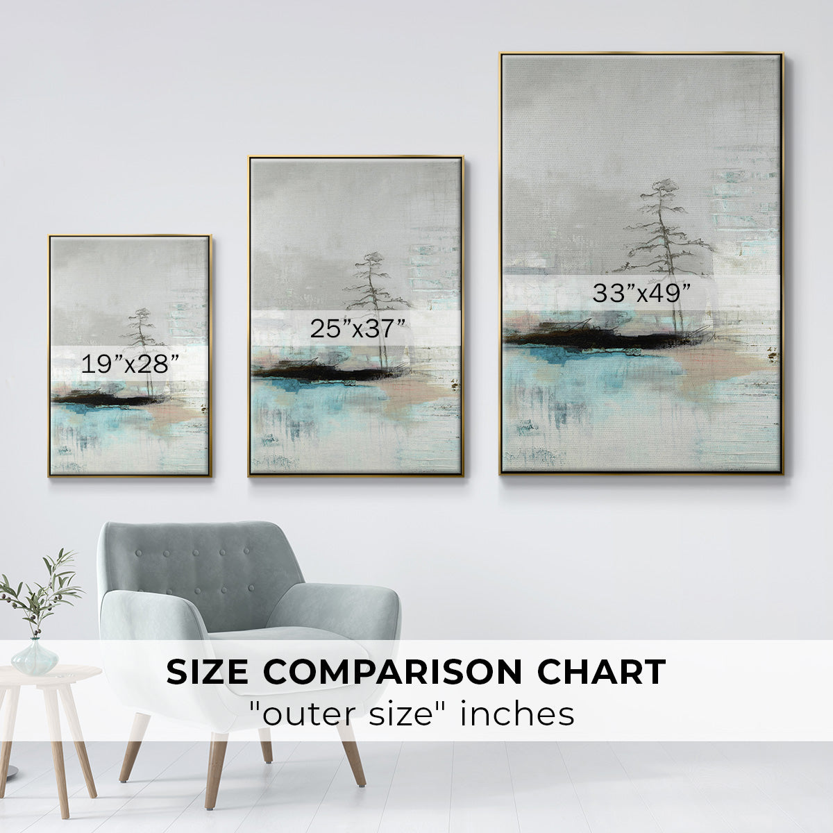 The Edge of Independence - Floater Framed Canvas Print