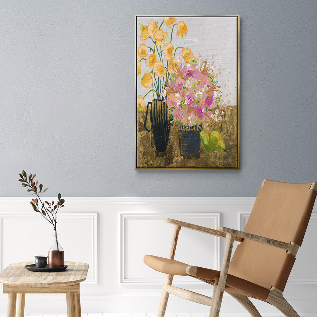 Not So Still Life - Floater Framed Canvas Print