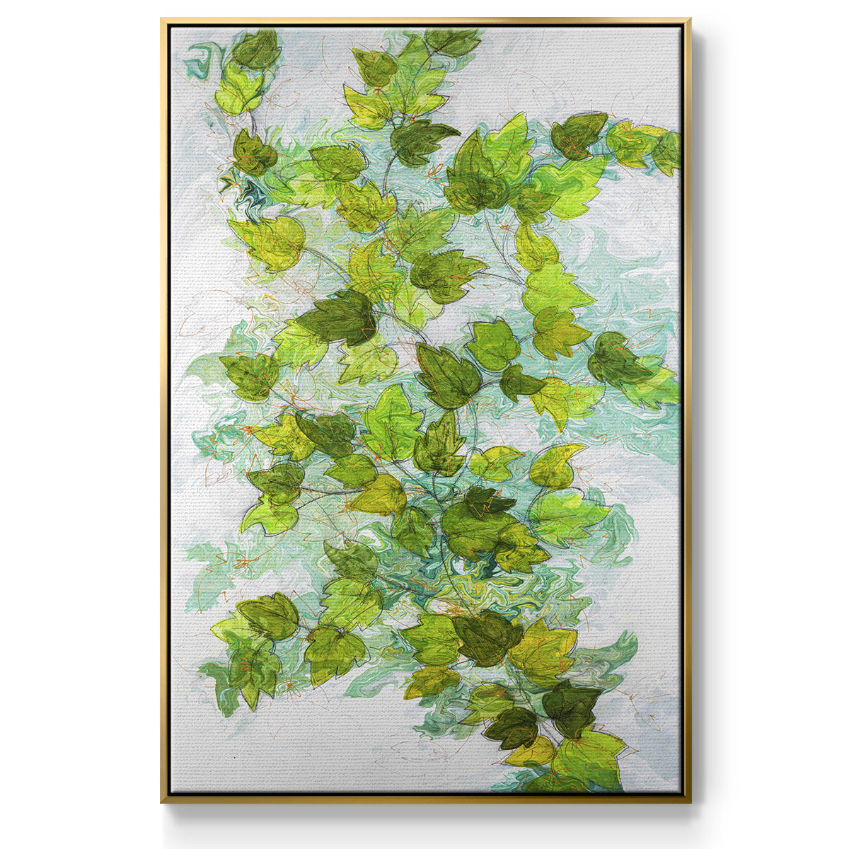 Ivy - Floater Framed Canvas Print