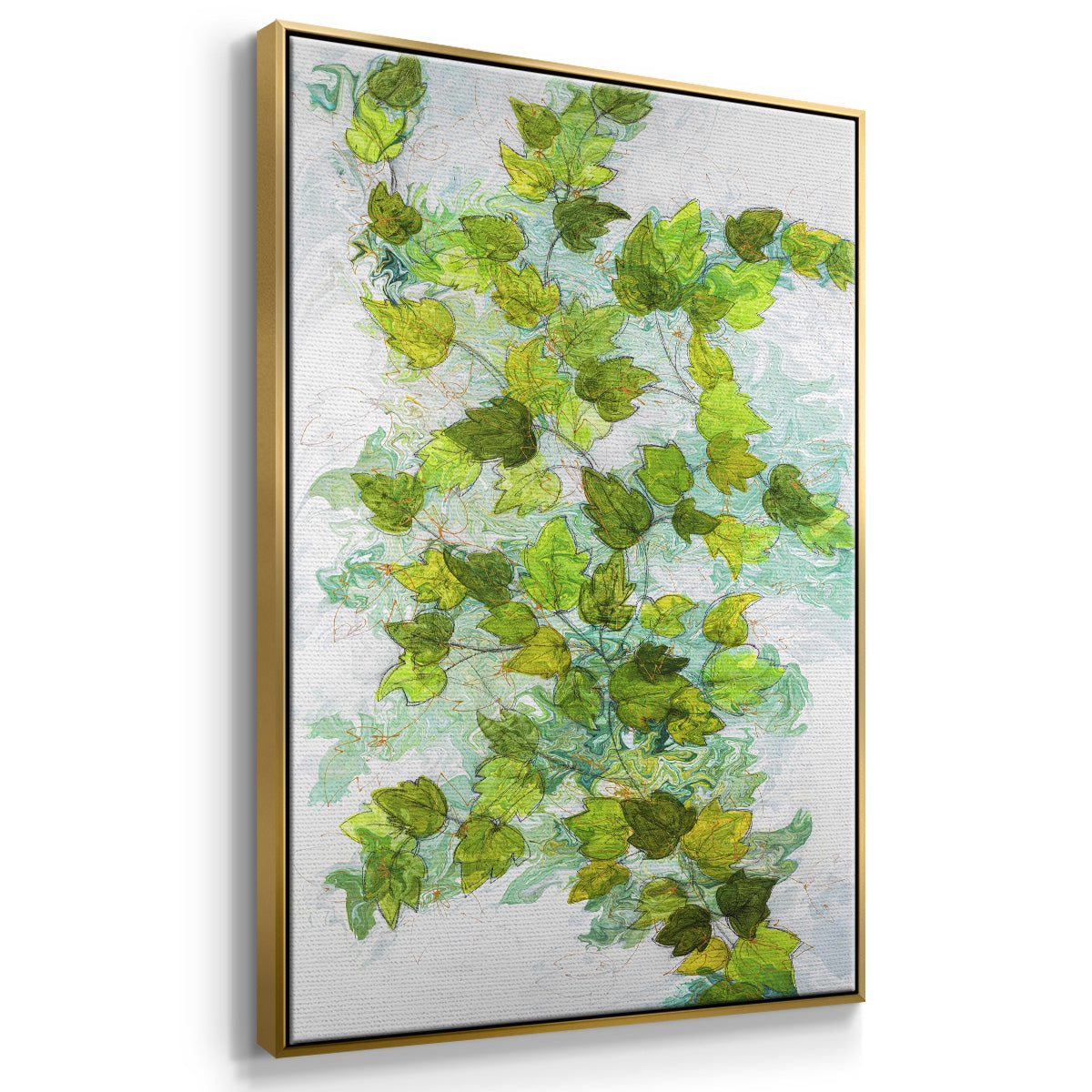 Ivy - Floater Framed Canvas Print