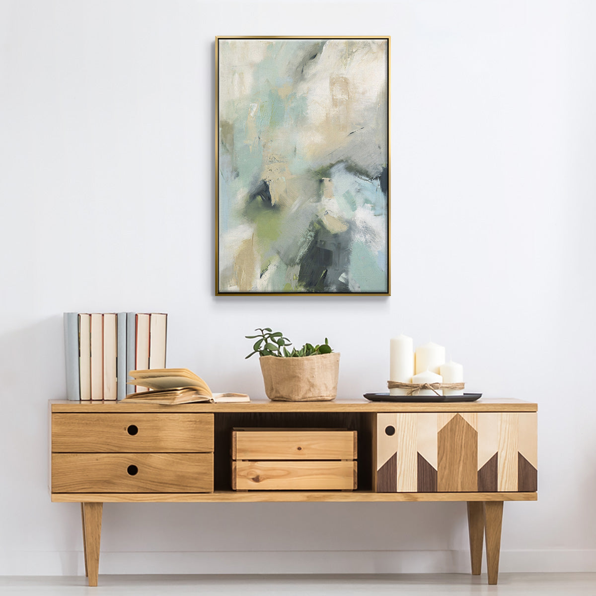 Through It All - Floater Framed Canvas Print