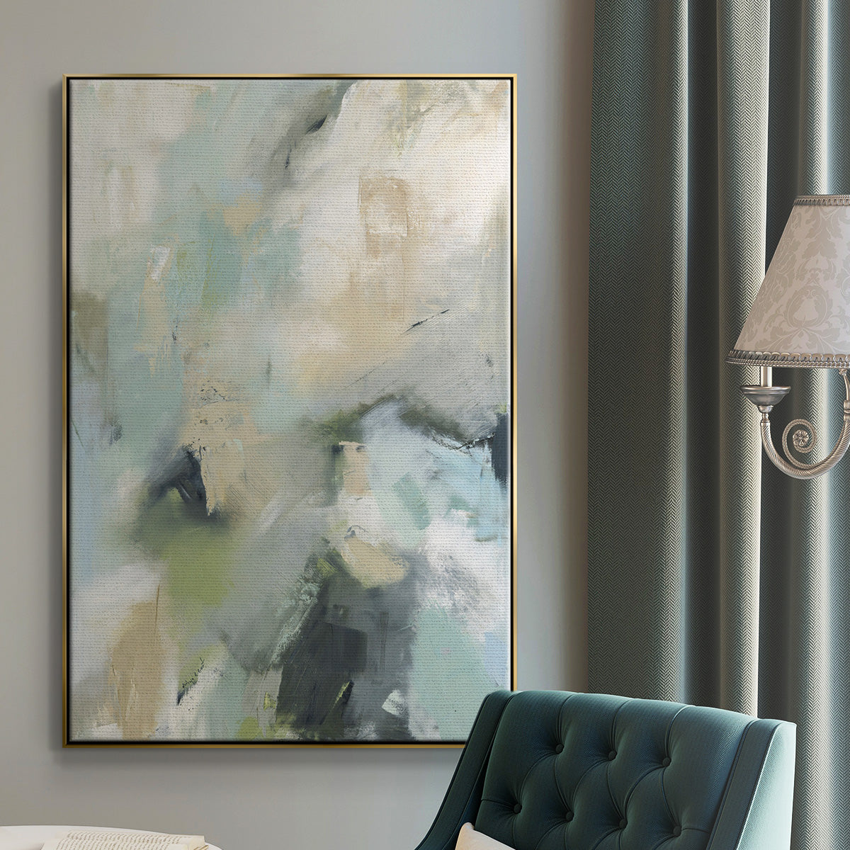 Through It All - Floater Framed Canvas Print