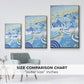 Sky Blue Beach - Floater Framed Canvas Print