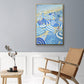 Sky Blue Beach - Floater Framed Canvas Print