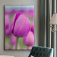 Magenta Stem - Floater Framed Canvas Print