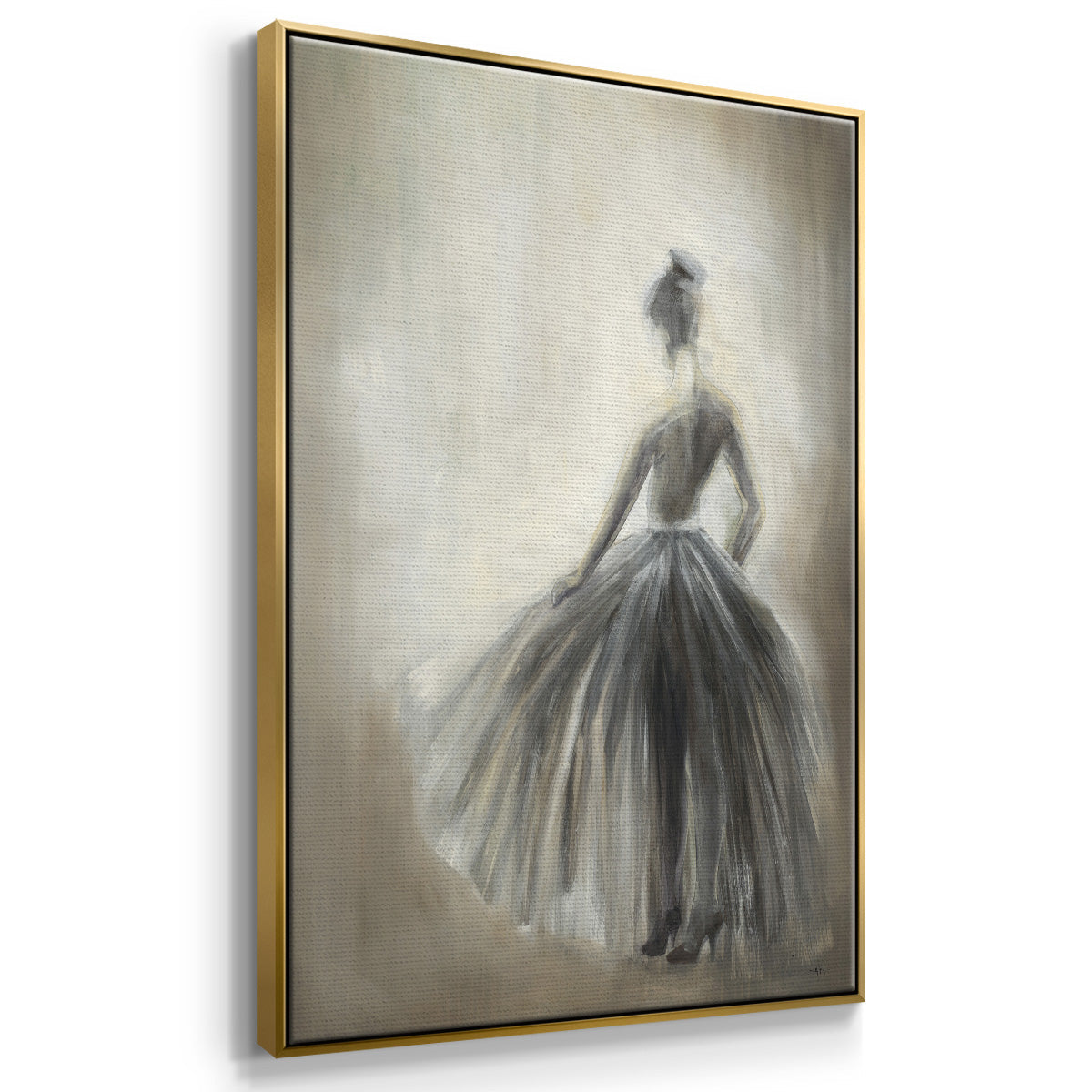 Over in the Light - Floater Framed Canvas Print