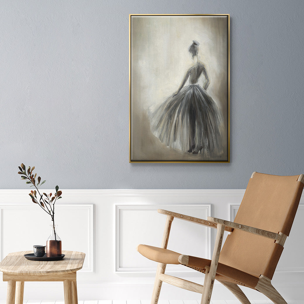 Over in the Light - Floater Framed Canvas Print