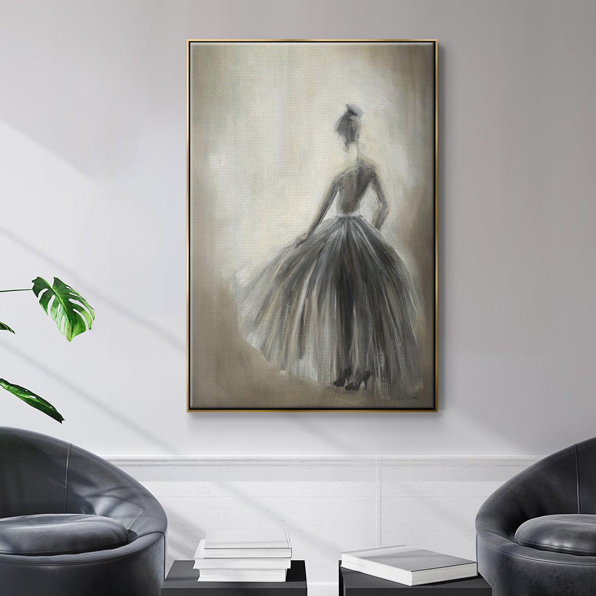 Over in the Light - Floater Framed Canvas Print