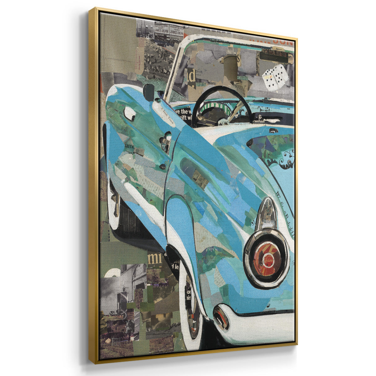 Thunderbird - Floater Framed Canvas Print