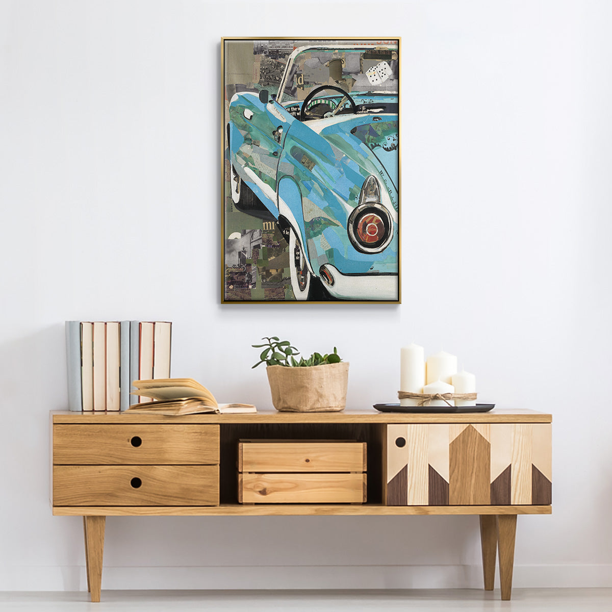 Thunderbird - Floater Framed Canvas Print