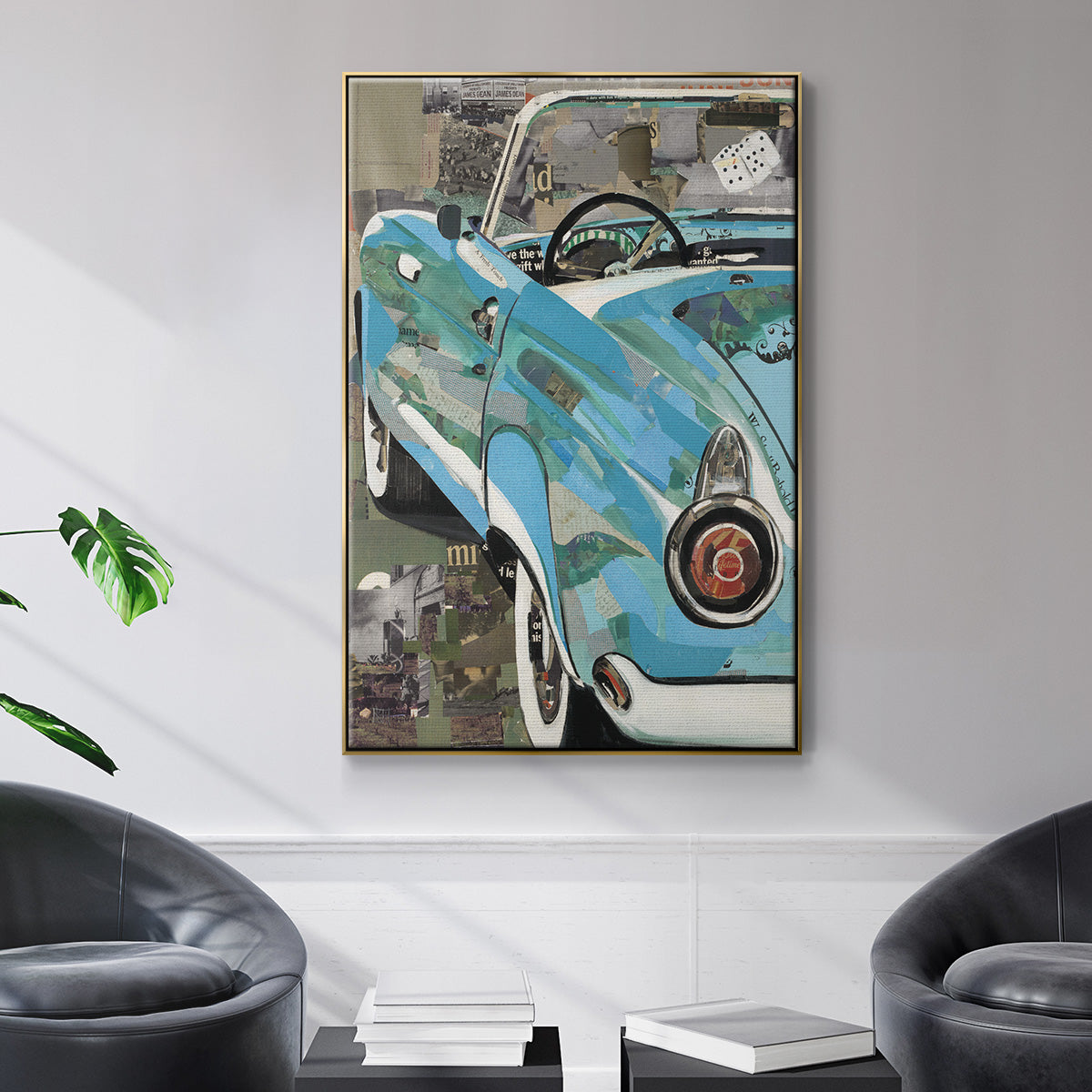 Thunderbird - Floater Framed Canvas Print