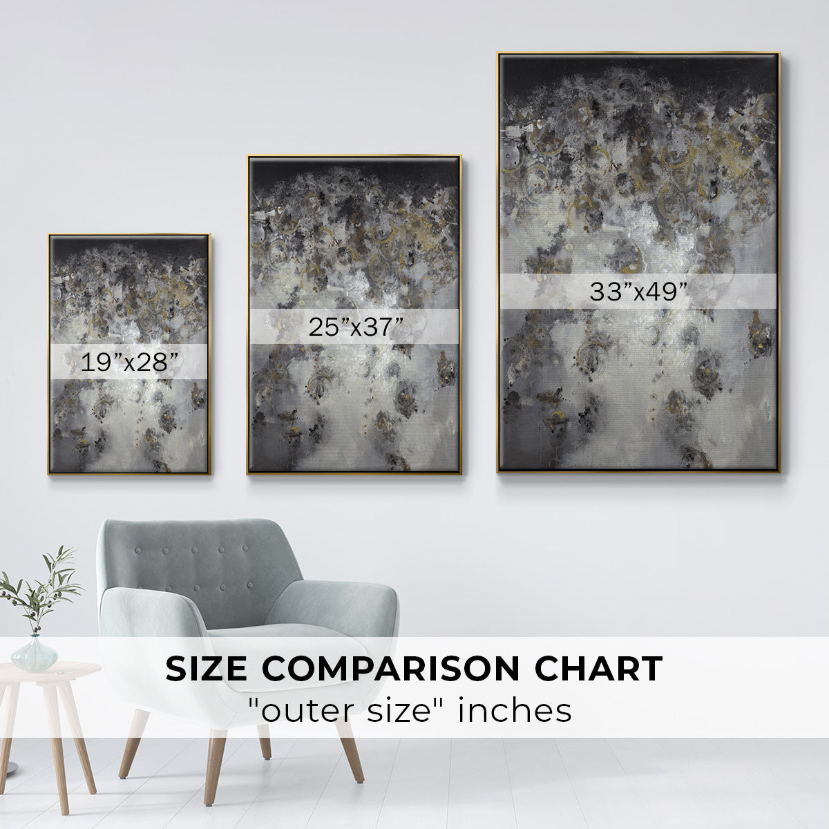 Meteor Showers - Floater Framed Canvas Print