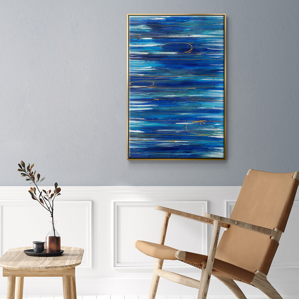 Waterworld - Floater Framed Canvas Print