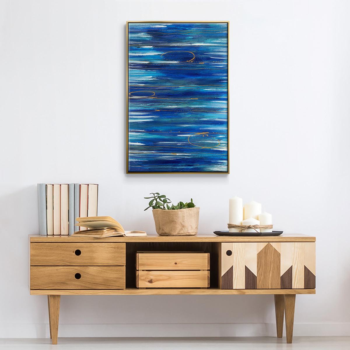 Waterworld - Floater Framed Canvas Print