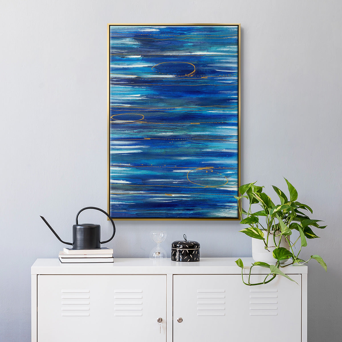 Waterworld - Floater Framed Canvas Print