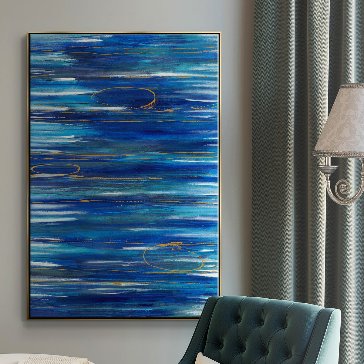 Waterworld - Floater Framed Canvas Print