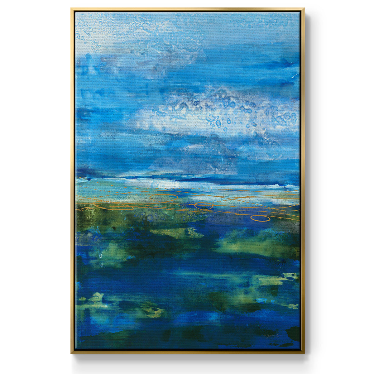 Island Groove - Floater Framed Canvas Print