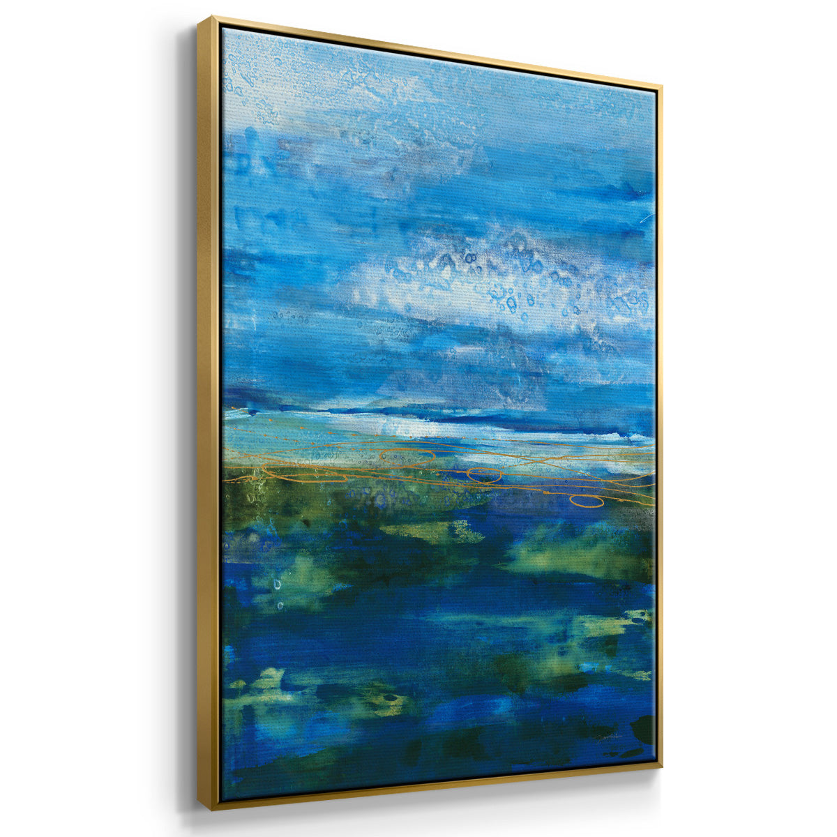 Island Groove - Floater Framed Canvas Print