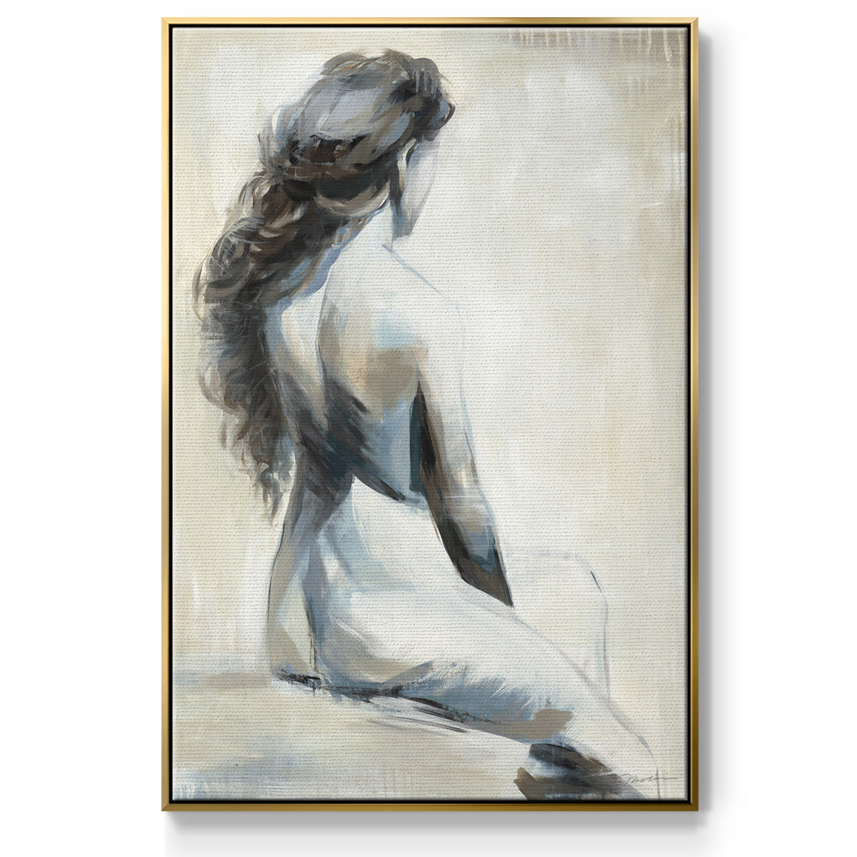 Song on the Wind - Floater Framed Canvas Print