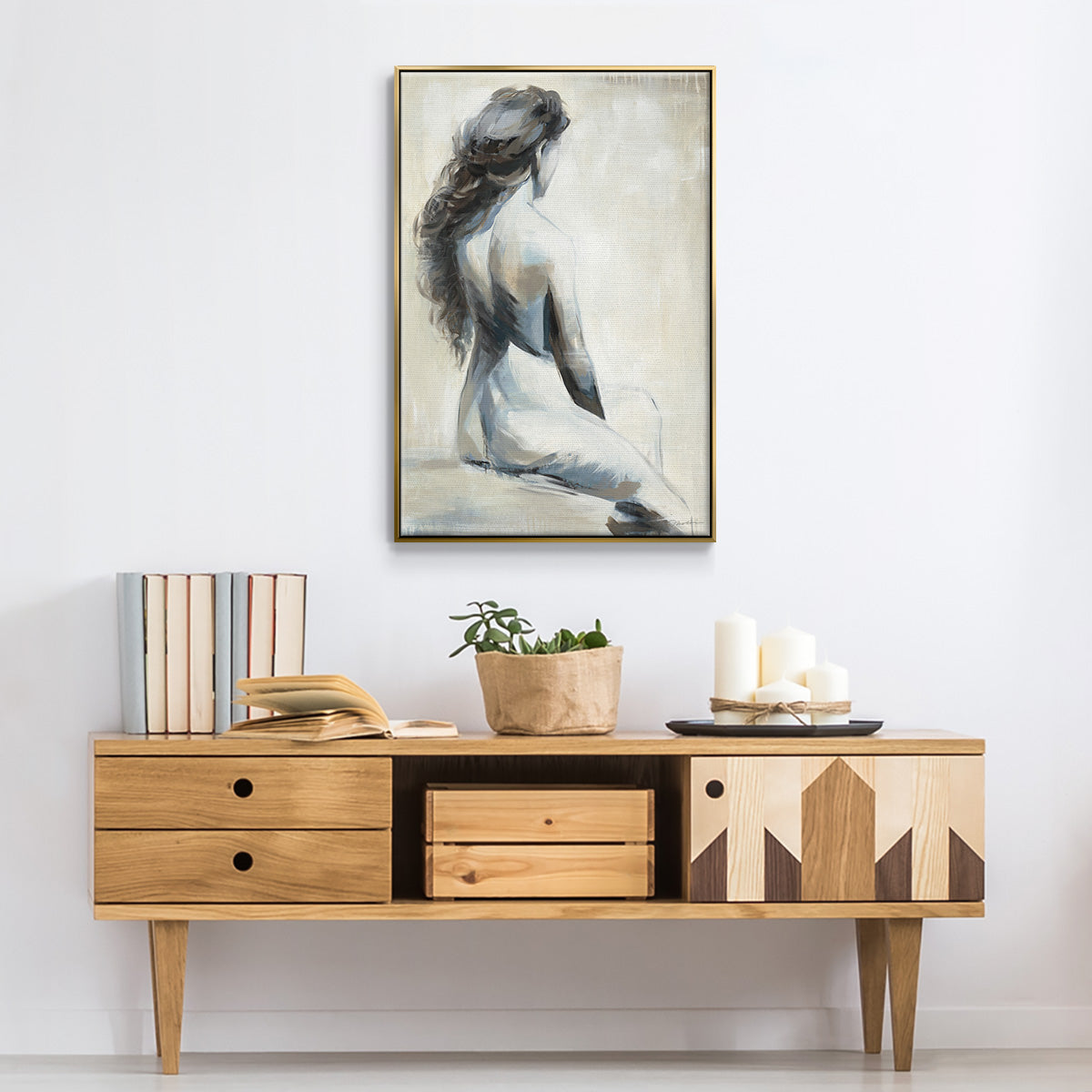 Song on the Wind - Floater Framed Canvas Print