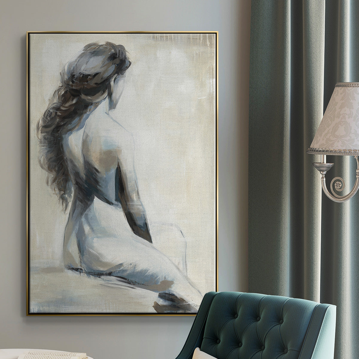 Song on the Wind - Floater Framed Canvas Print