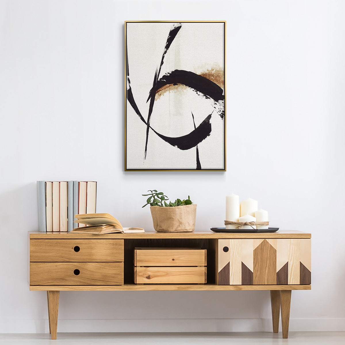 High Style I - Floater Framed Canvas Print