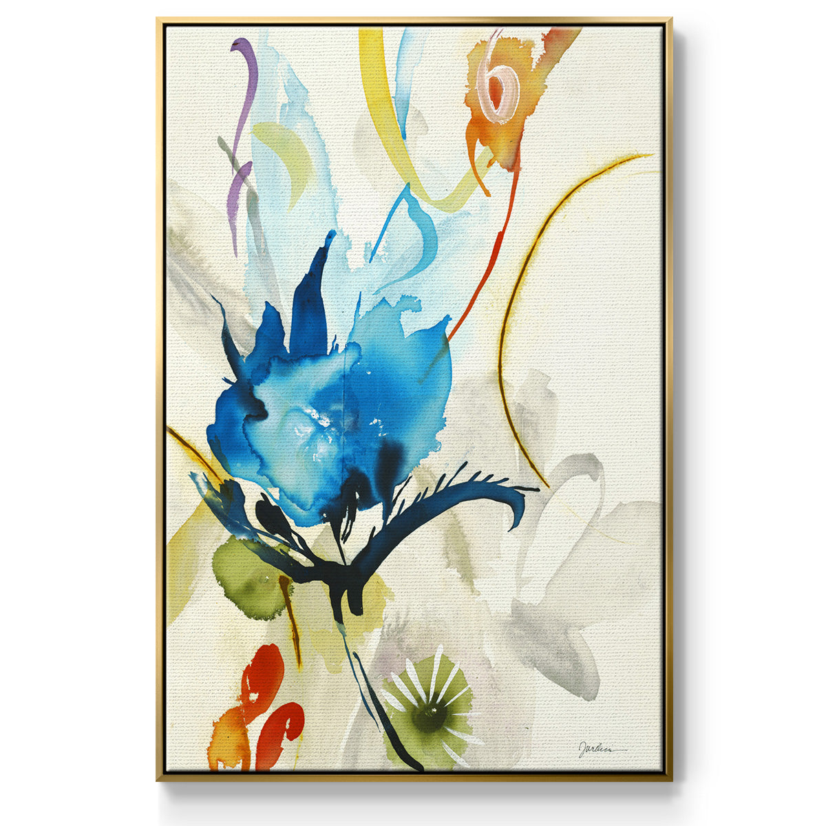 Local Color I - Floater Framed Canvas Print
