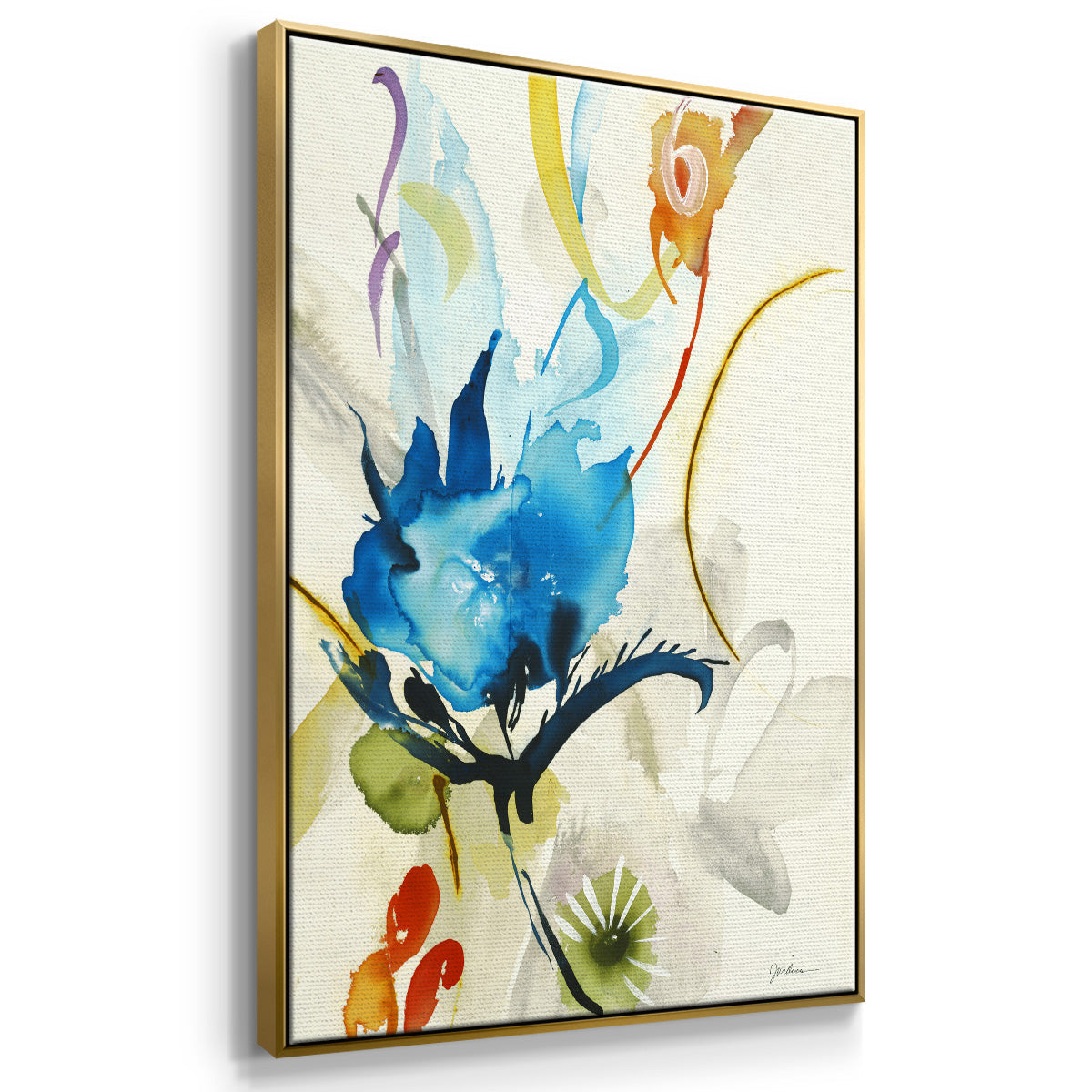 Local Color I - Floater Framed Canvas Print