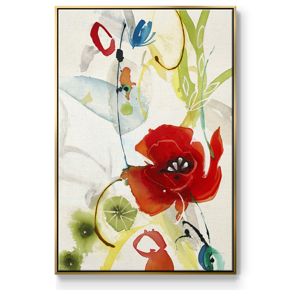 Local Color II - Floater Framed Canvas Print