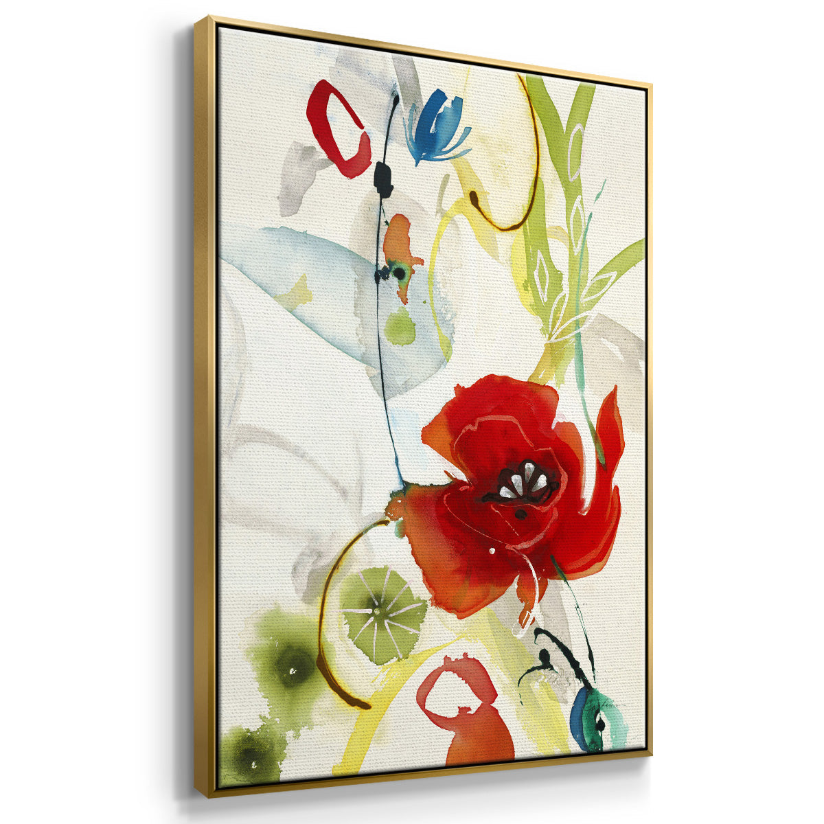 Local Color II - Floater Framed Canvas Print